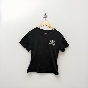 AMIRI Bones M.A. Logo T-Shirt Black Size M Cotton Jersey Pre-Owned